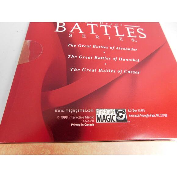 The Great Battles Series Set PC Game Alexander Hannibal Caesar Interactive Magi - Picture 6 of 12